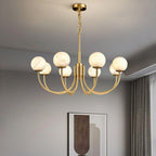 Aurelian Alabaster Globe Chandelier