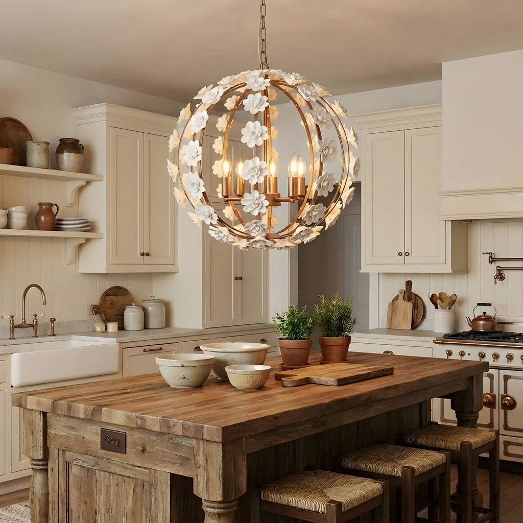 Bianca Floral Orb Chandelier