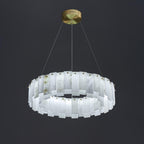 Celestial Alabaster Round Chandelier