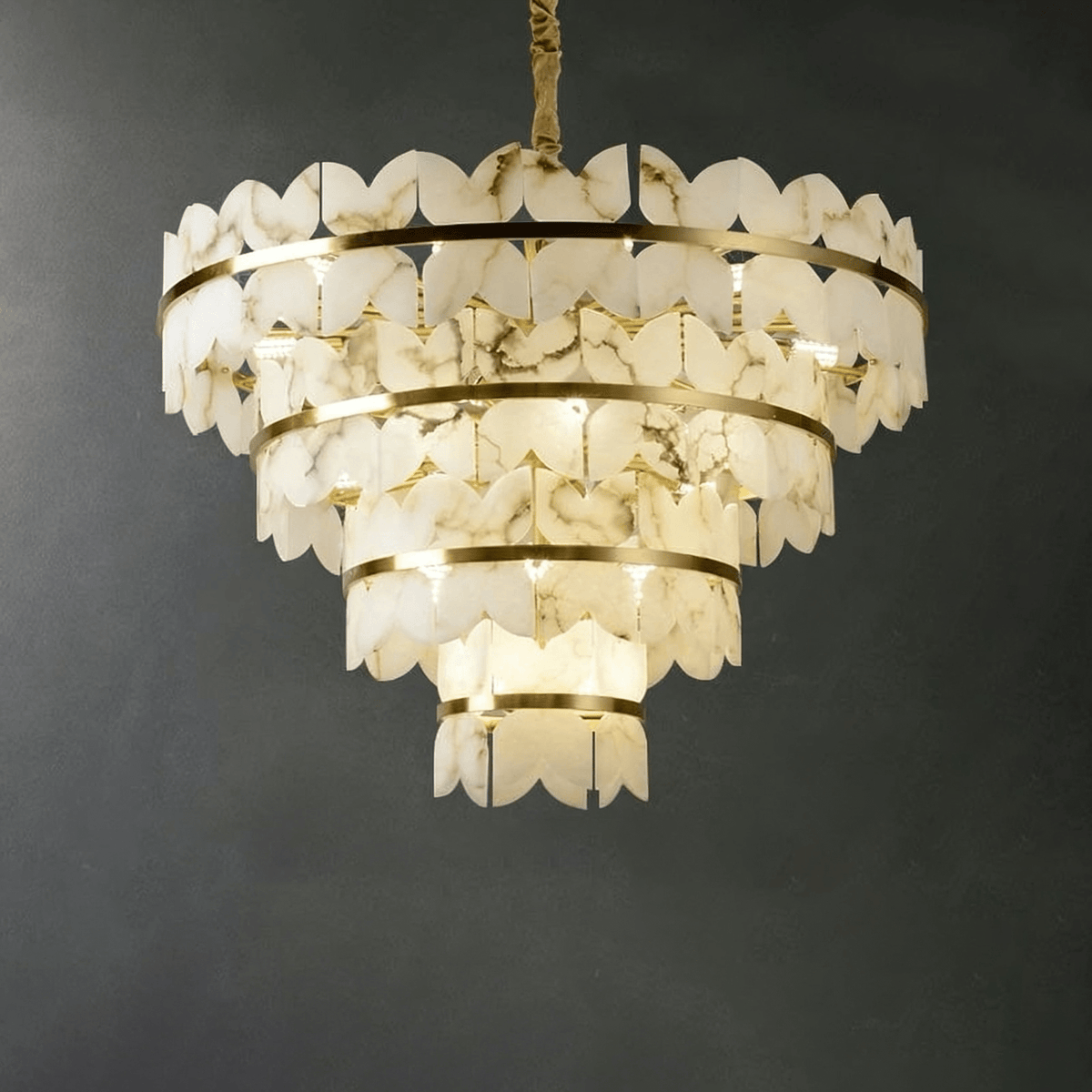 Alabaster Cloudscape Chandelier
