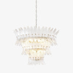 Glass Palmette Chandelier