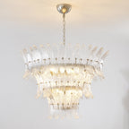 Glass Palmette Chandelier