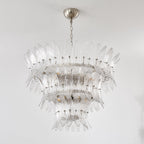 Glass Palmette Chandelier