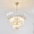 Glass Palmette Chandelier