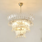 Glass Palmette Chandelier