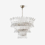 Glass Palmette Chandelier