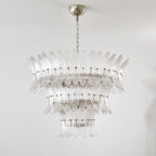 Glass Palmette Chandelier