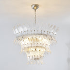 Glass Palmette Chandelier