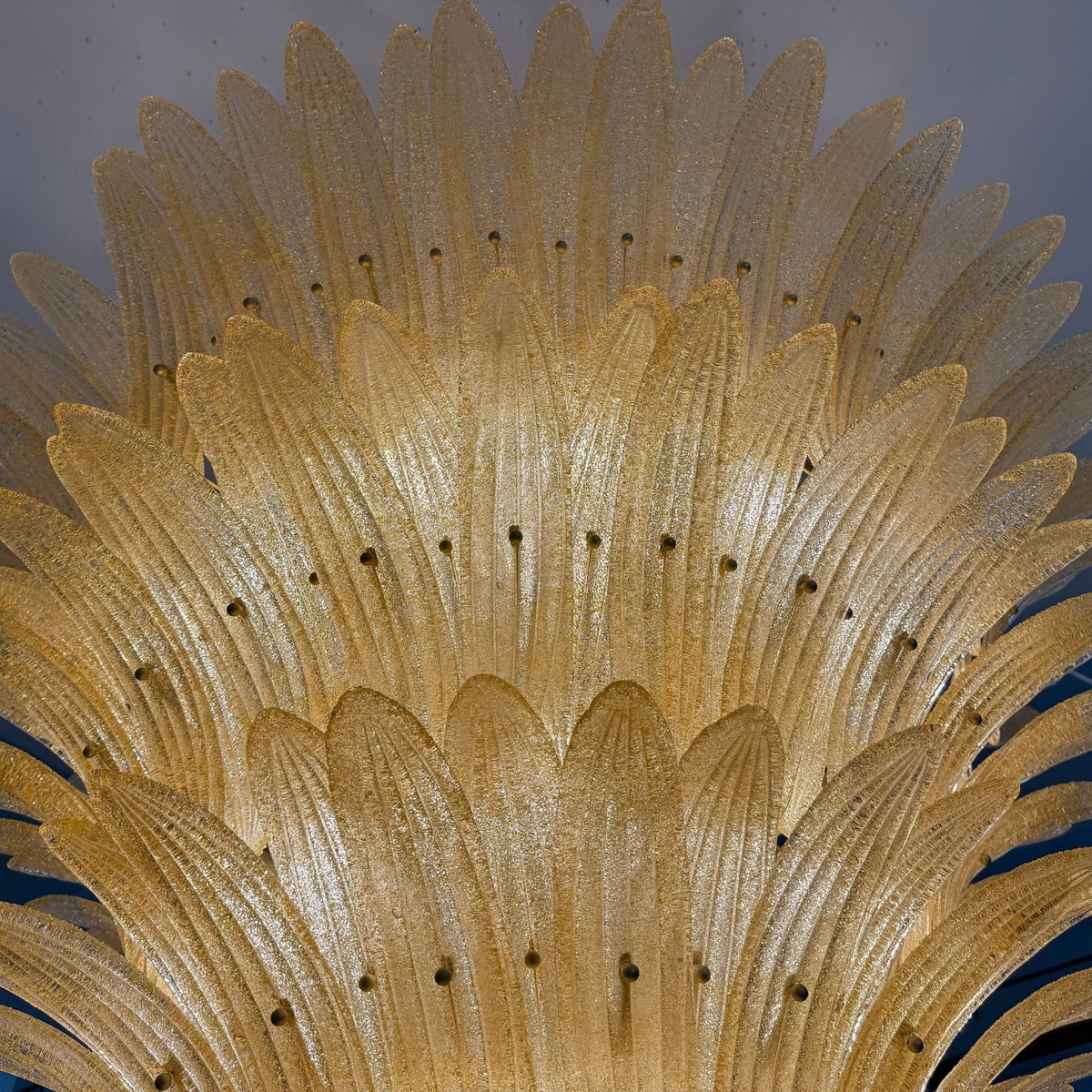 Glass Palmette Chandelier