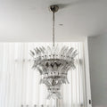Glass Palmette Chandelier