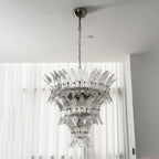 Glass Palmette Chandelier