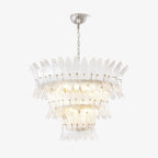 Glass Palmette Chandelier