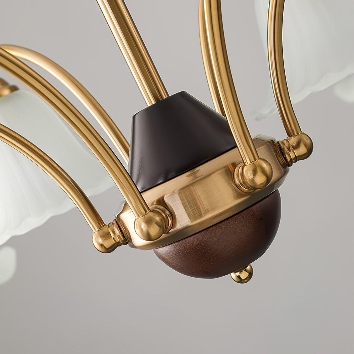 Flora Brass Alabaster Chandelier