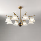 Flora Brass Alabaster Chandelier