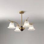 Flora Brass Alabaster Chandelier