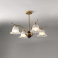 Flora Brass Alabaster Chandelier