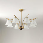 Flora Brass Alabaster Chandelier