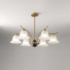 Flora Brass Alabaster Chandelier