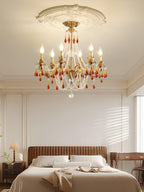 Aureate Amber Crystal Chandelier