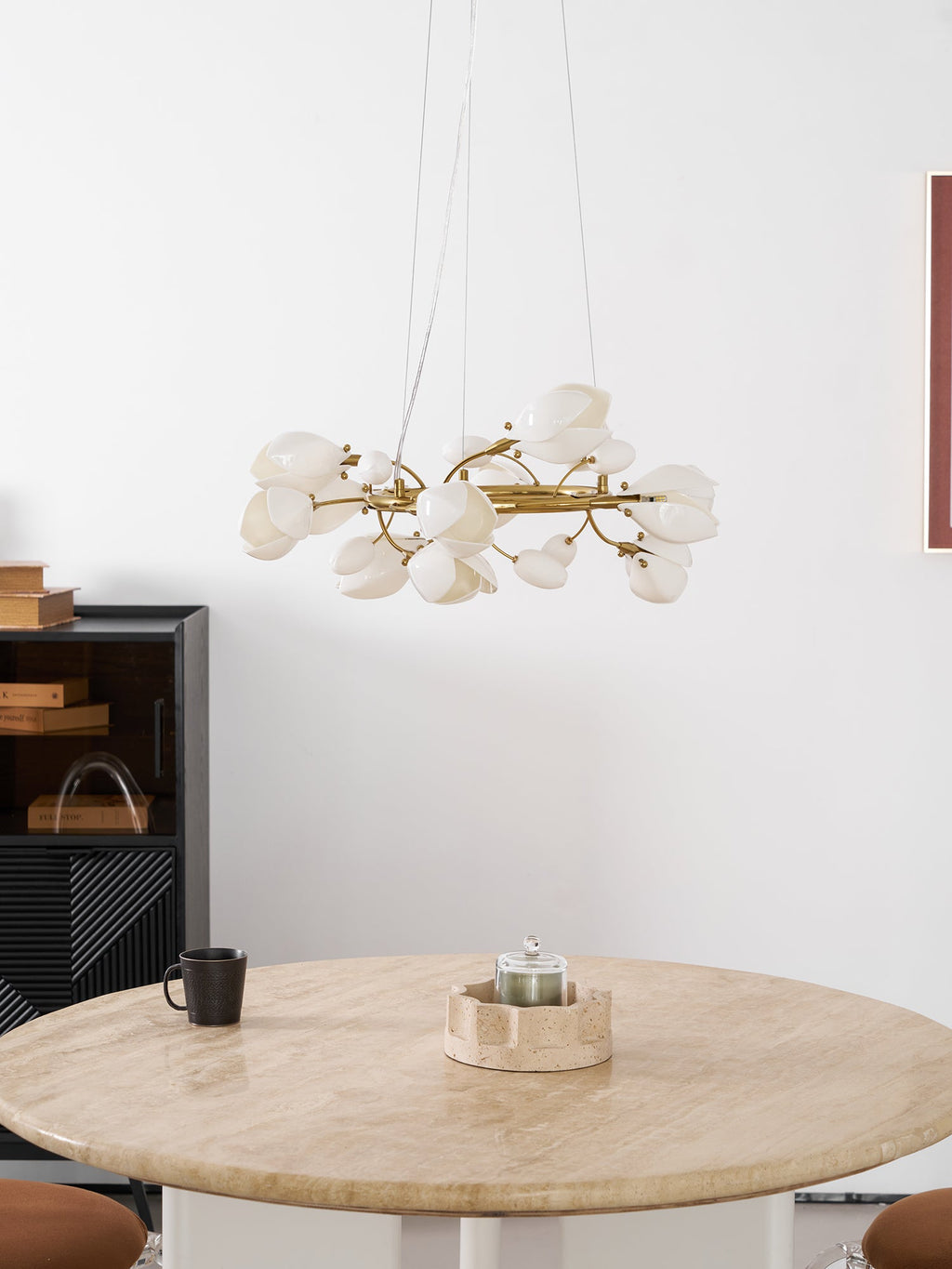 Porcelain Magnolia Chandelier