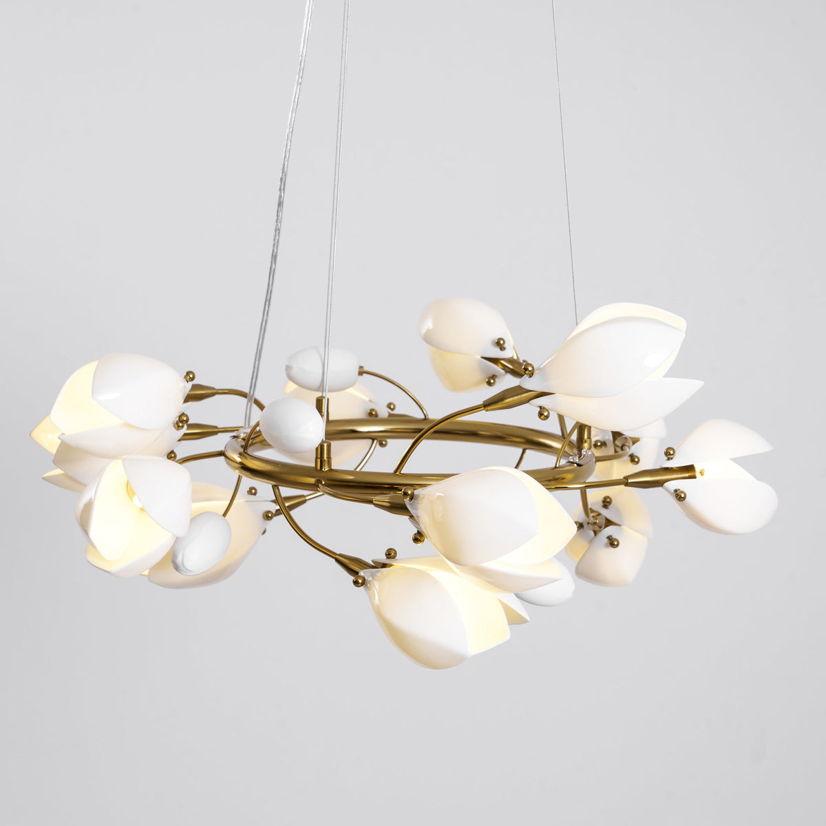 Porcelain Magnolia Chandelier