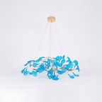 L 31.5″ x W 15.7″ x H 15.7″ / L 80cm x W 40cm x H 40cm / Gold & & Royal blue