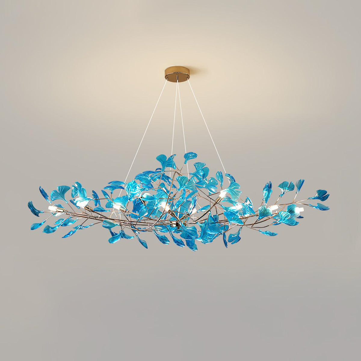 L 59.1″ x W 17.7″ x H 17.7″ / L 150cm x W 45cm x H 45cm / Gold & & Royal blue