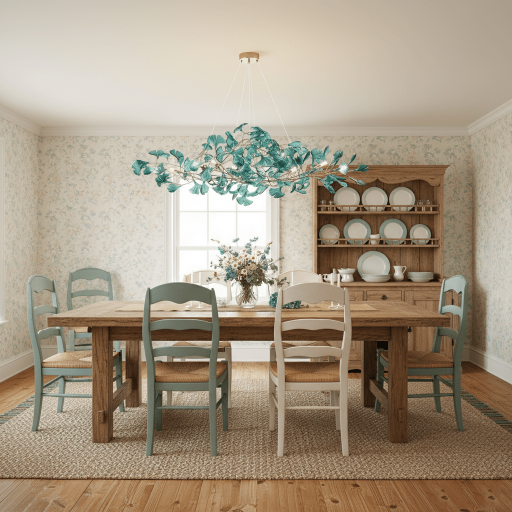 Acrylic Ginkgo Leaf Chandelier