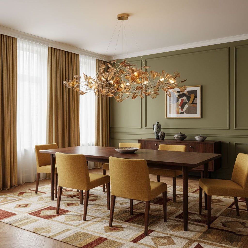 Acrylic Ginkgo Leaf Chandelier
