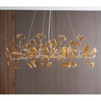 Acrylic Ginkgo Leaf Chandelier