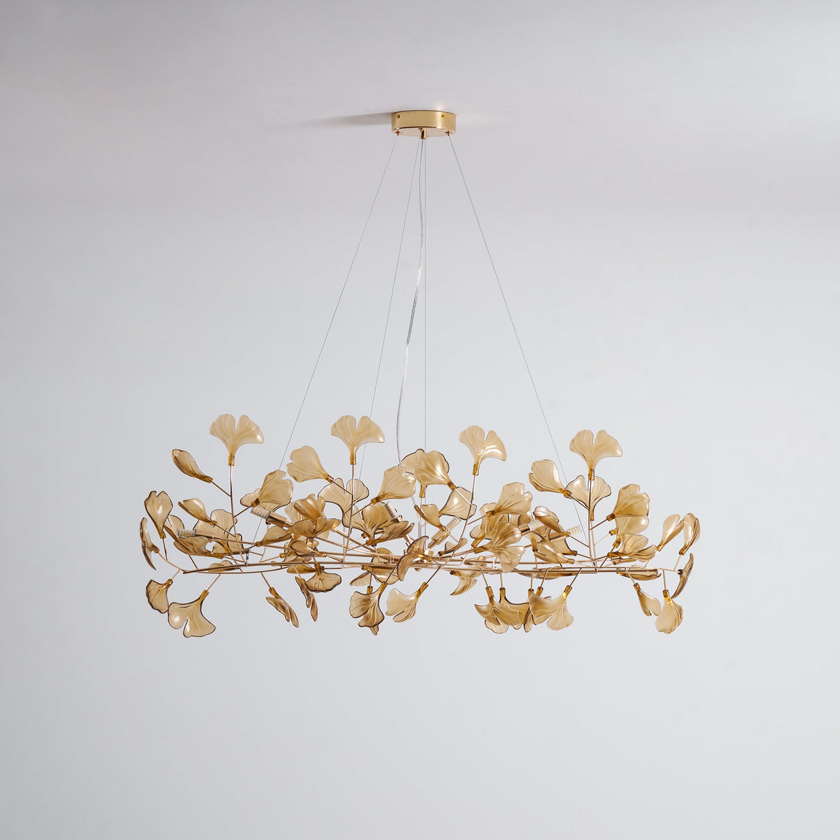 Acrylic Ginkgo Leaf Chandelier