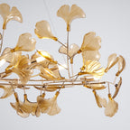Acrylic Ginkgo Leaf Chandelier