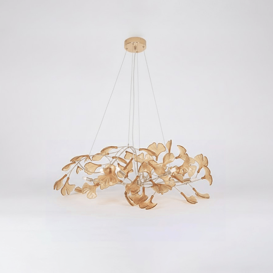 Acrylic Ginkgo Leaf Chandelier