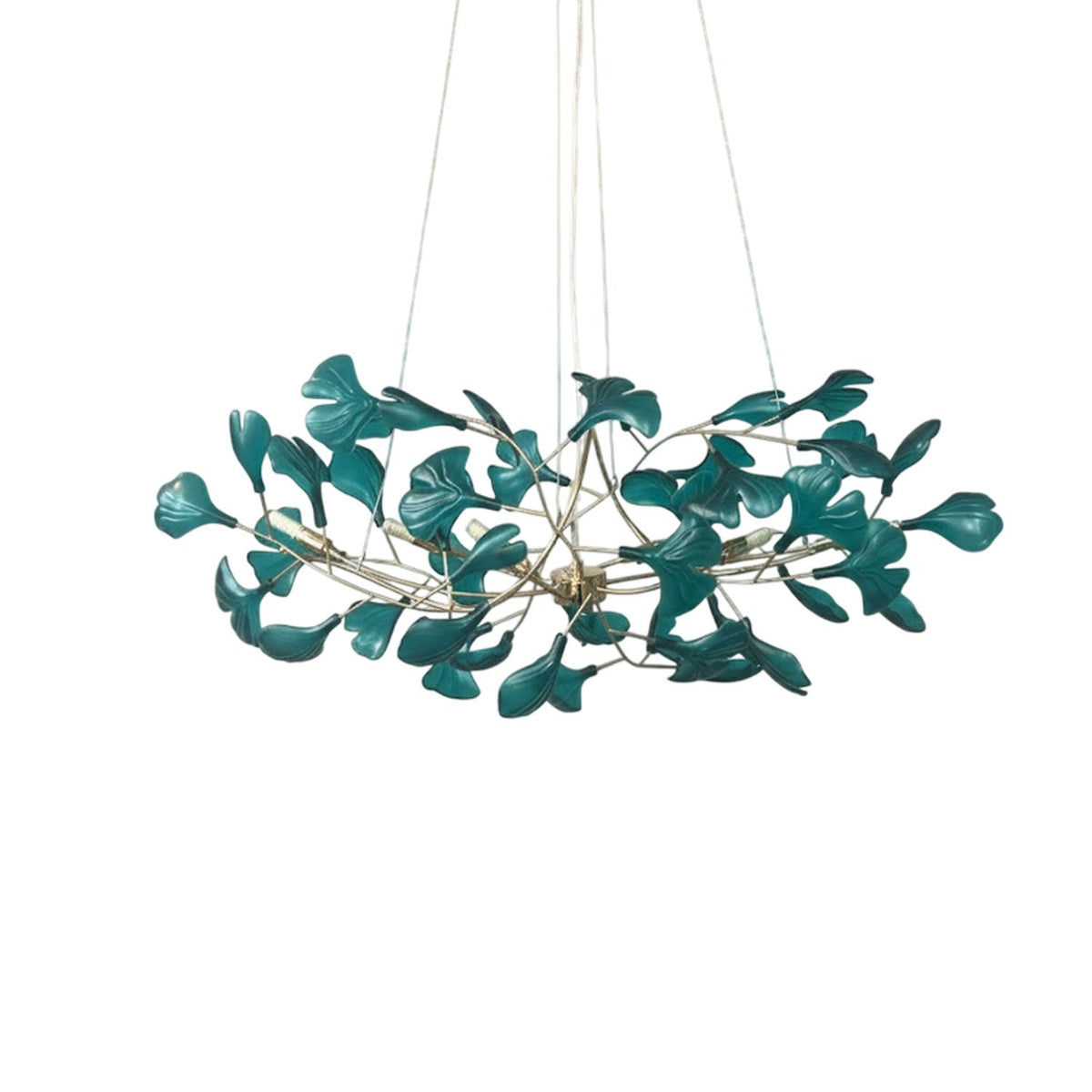 L 31.5″ x W 15.7″ x H 15.7″ / L 80cm x W 40cm x H 40cm / Gold & & Dark green