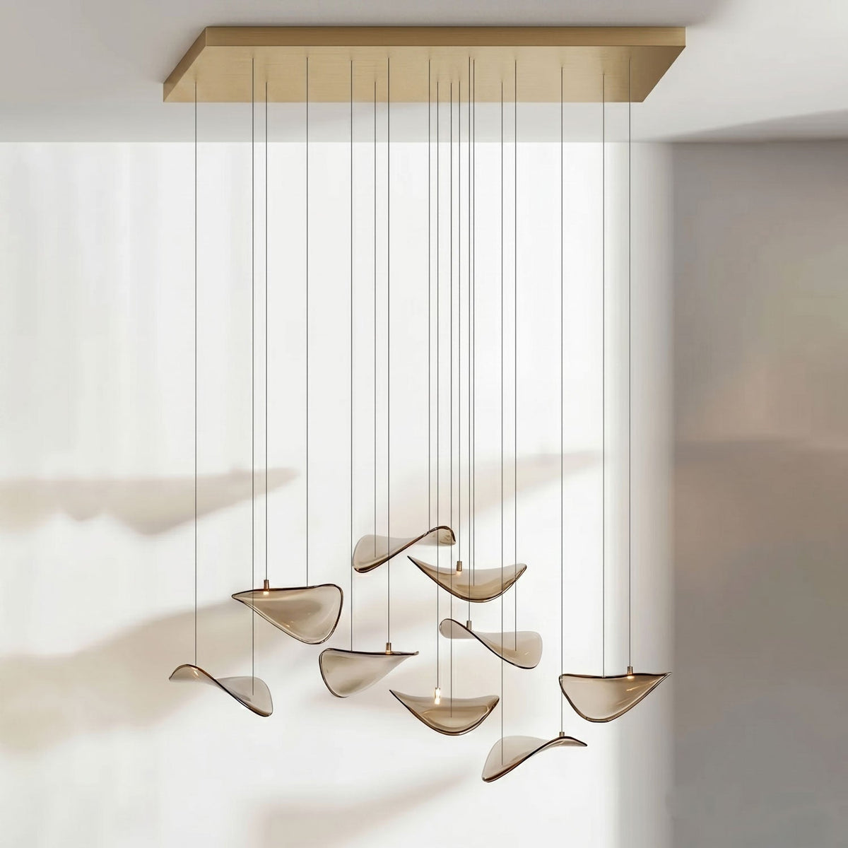 Wave Floating Leaf Chandelier