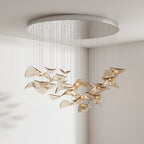 Wave Floating Leaf Chandelier