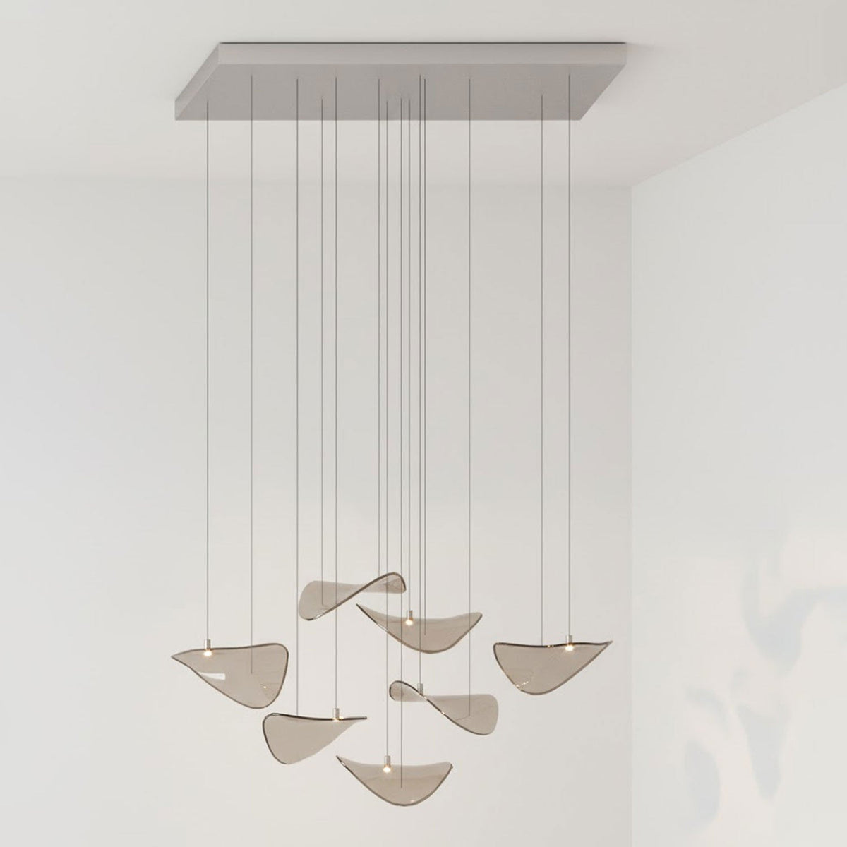 Wave Floating Leaf Chandelier
