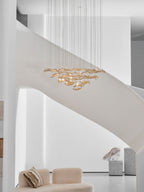 Wave Floating Leaf Chandelier