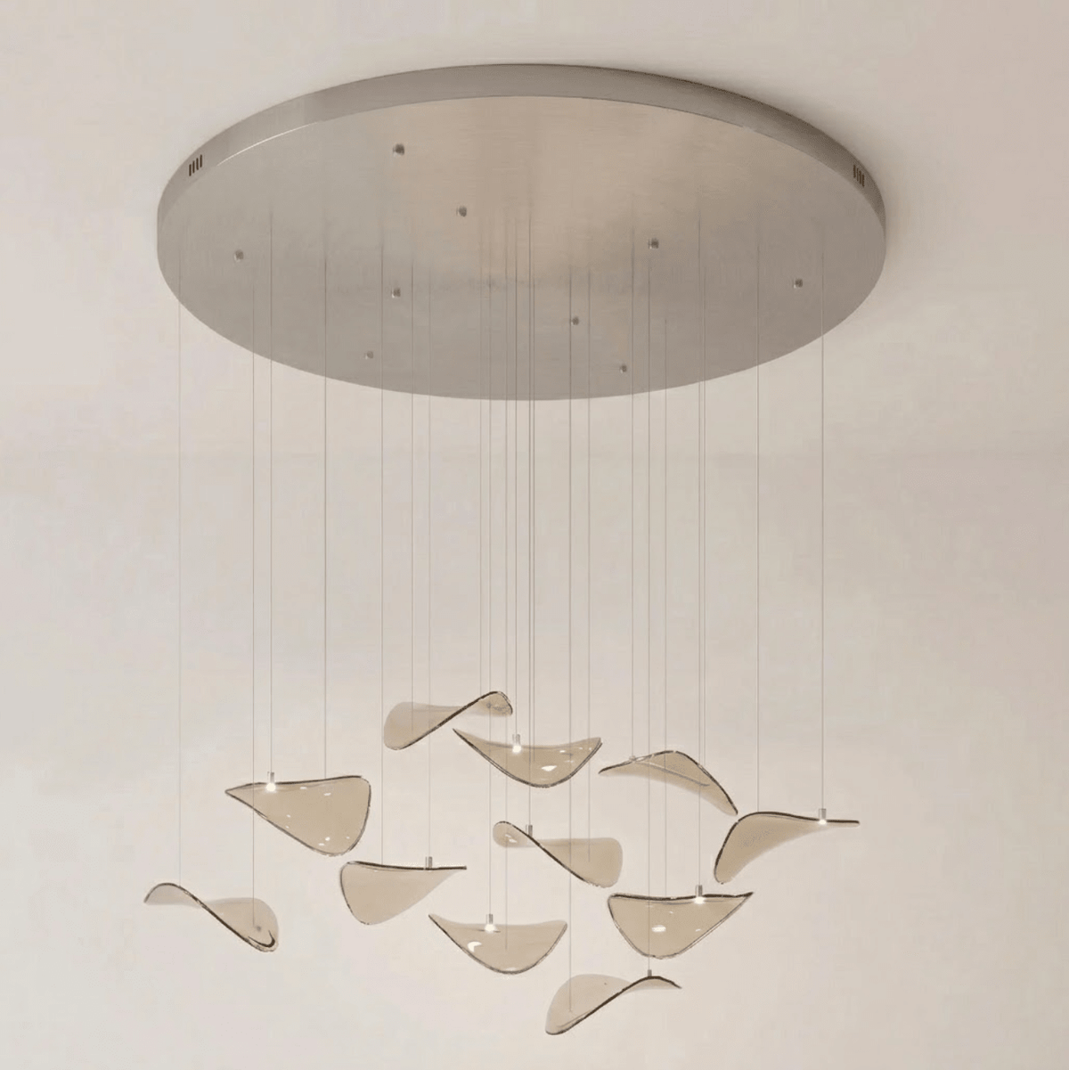 Wave Floating Leaf Chandelier