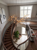 Wave Floating Leaf Chandelier