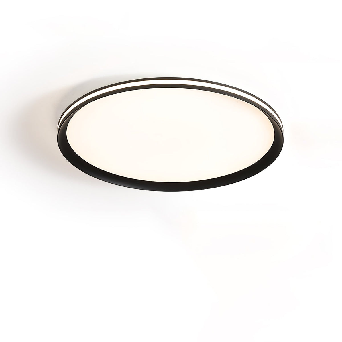 ∅ 15.7″ x H 1.2″ / Dia 40cm x H 3cm / Black / Warm Light