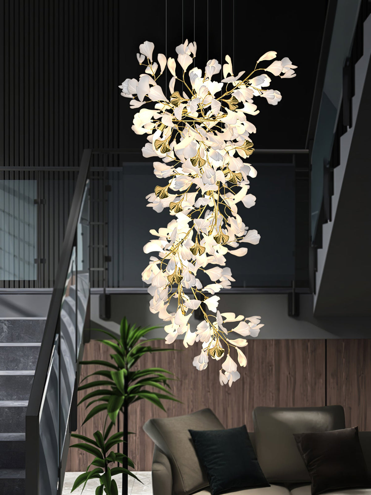 Gingko Drape Chandelier
