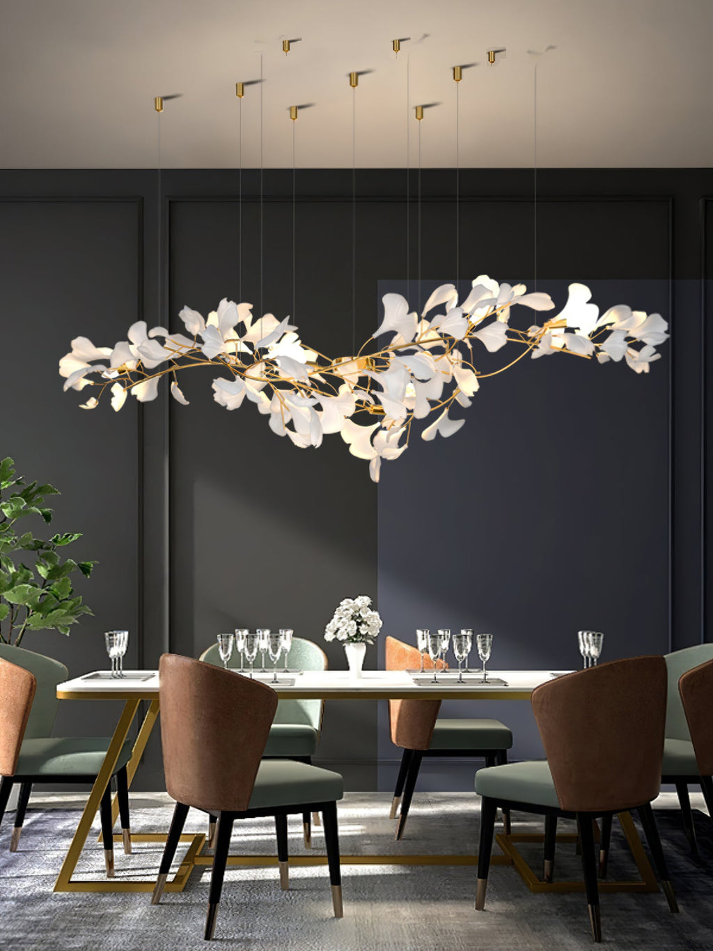 Gingko Drape Chandelier