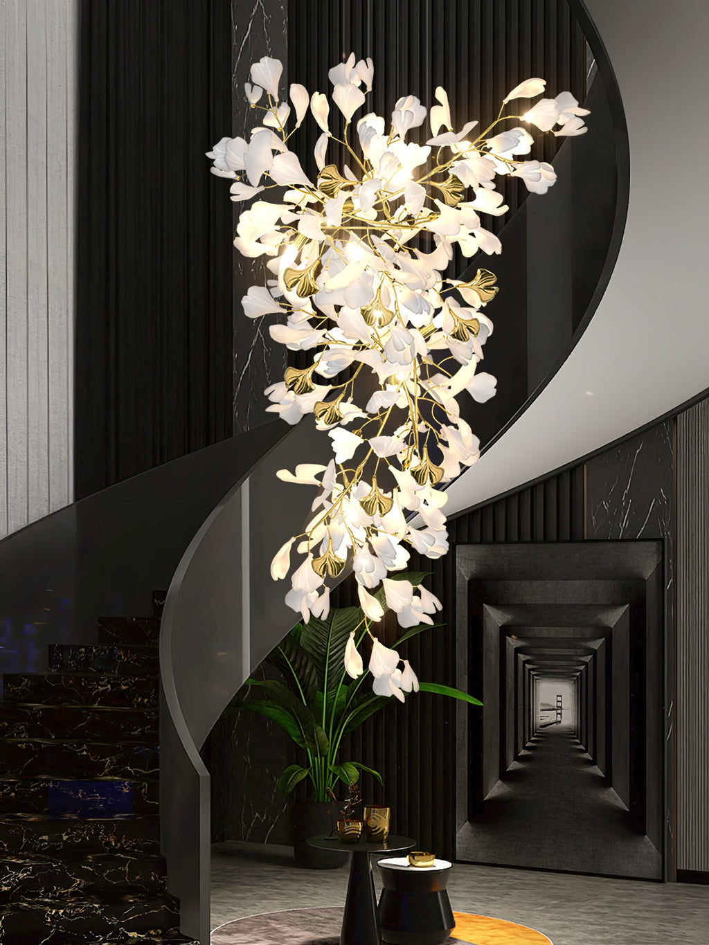Gingko Drape Chandelier