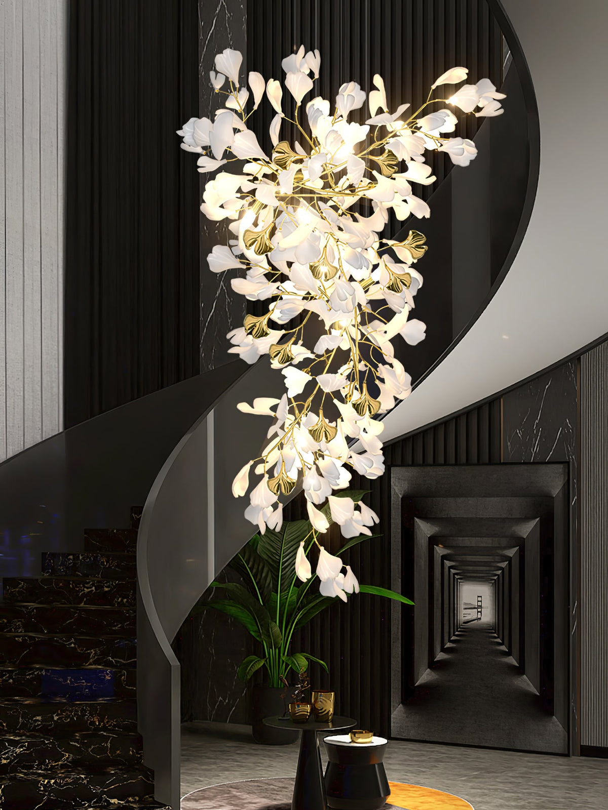 Gingko Drape Chandelier
