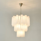 Frosted Glass Tubes Chandelier