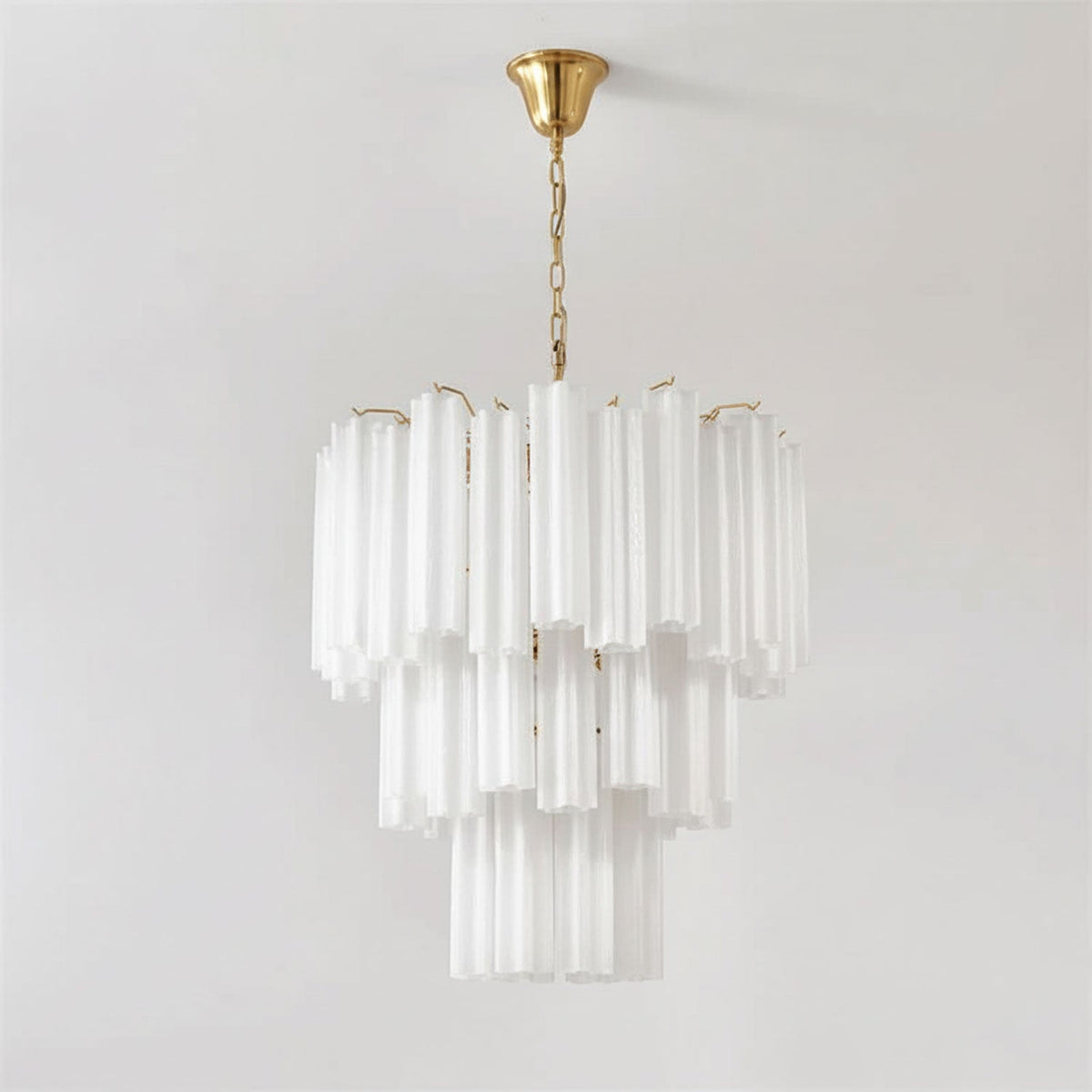 Frosted Glass Tubes Chandelier