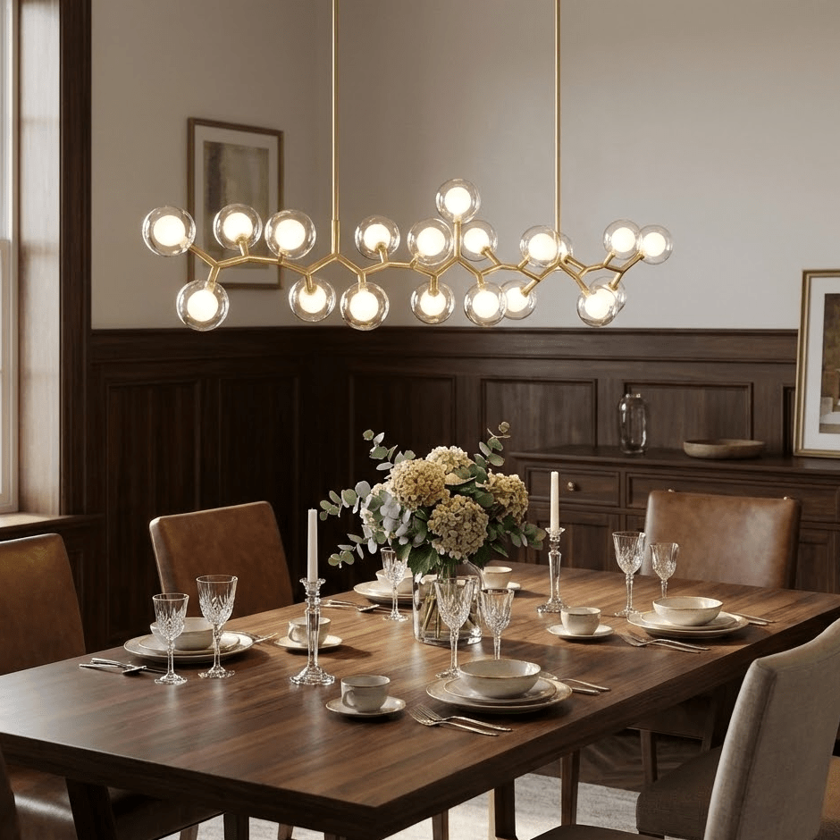 Molecular Glass Balls Chandelier