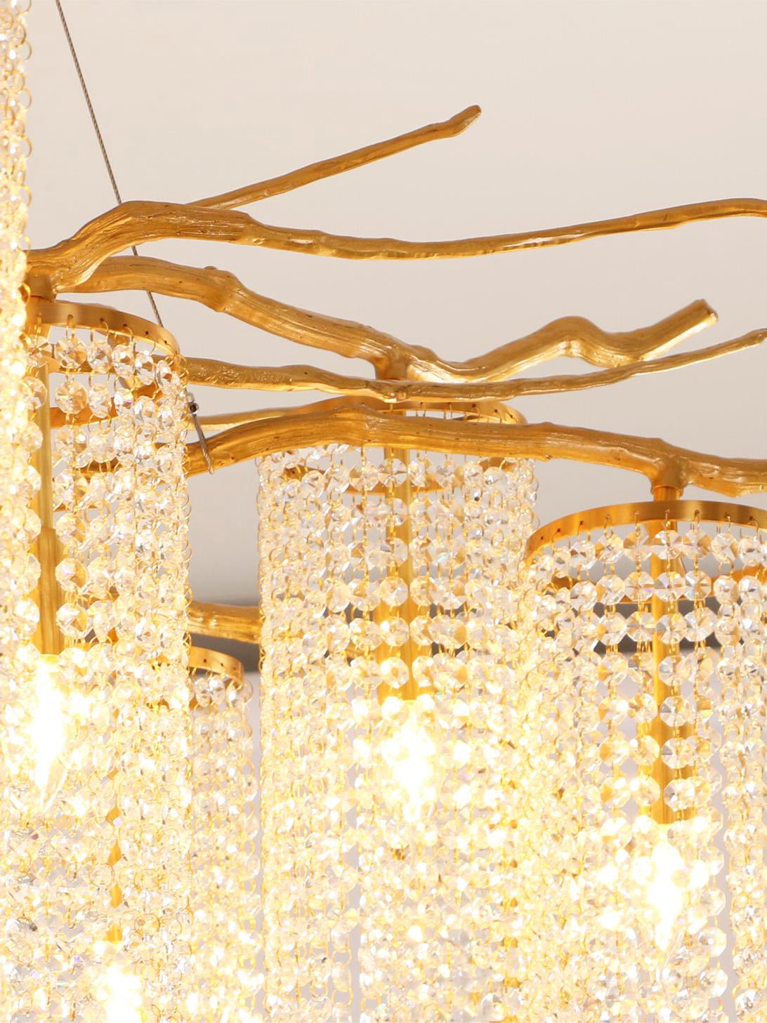 Modern Art Glass Crystal Chandelier