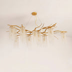 Modern Art Glass Crystal Chandelier